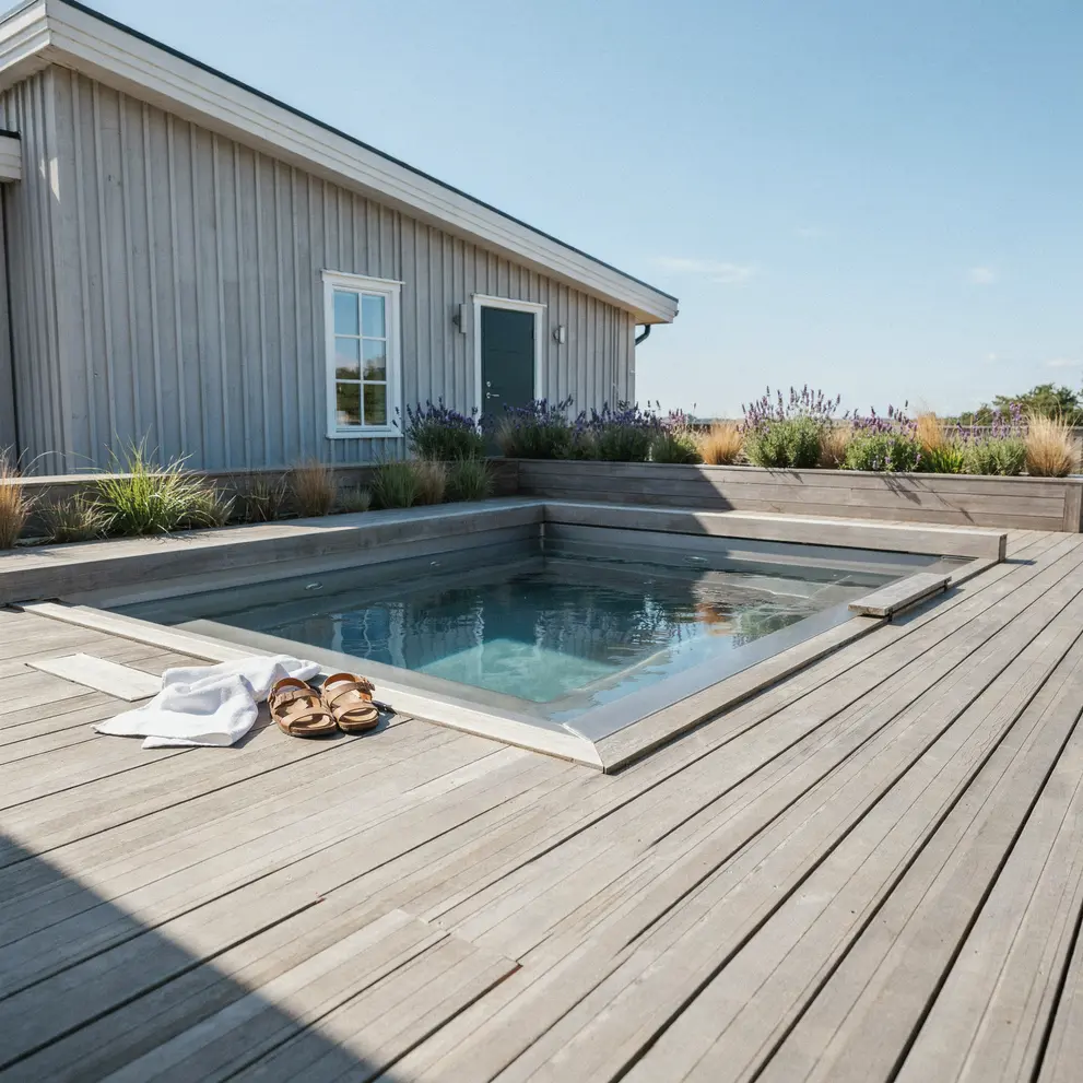 installera spabad montera jacuzzi inbyggd i altan jarfalla jakobsberg stockholm